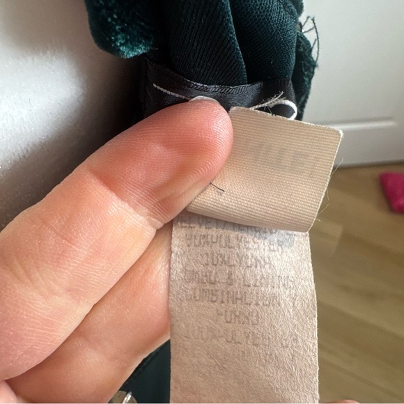 VTG Y2K 90s Velvet Neck Scarf Midi Dress Fairy Grunge Whimsigoth Formal 4/6 - Picture 9 of 13